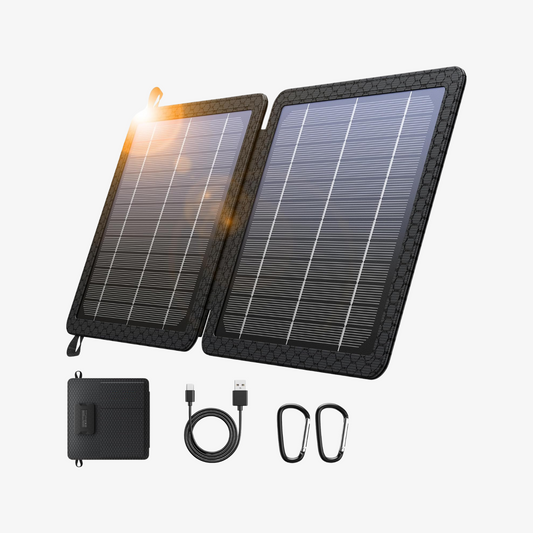 PowerNexus™ - 10W Foldable Solar Charger with Dual USB Outputs